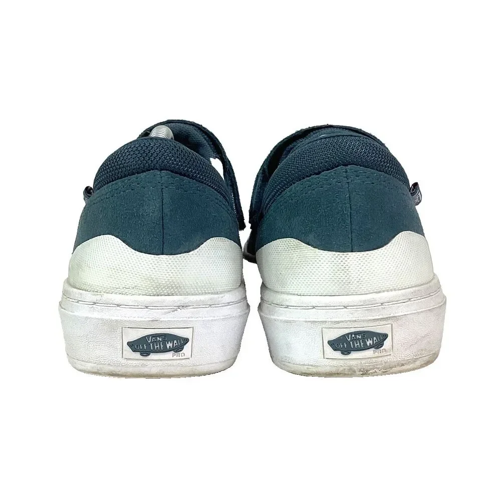 Vans Wafflecontrol Pro - Men's Sz 7.5 - Slate Blue Suede - Strap Low Skate Shoes